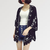 Kimono corto de encaje 'FLKD'