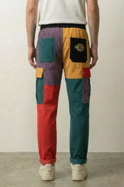 Streetwear Cargo Pants Mens Colometric pantalón streetwear urbano japonés Ropa Japonesa