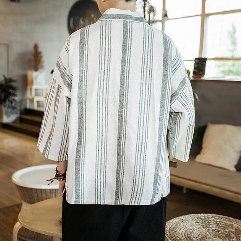 Cárdigan kimono a rayas 'Shurina'