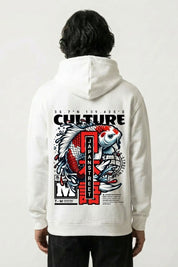 Sudadera molleton carpa koi estampado japonés oversize Ropa Japonesa