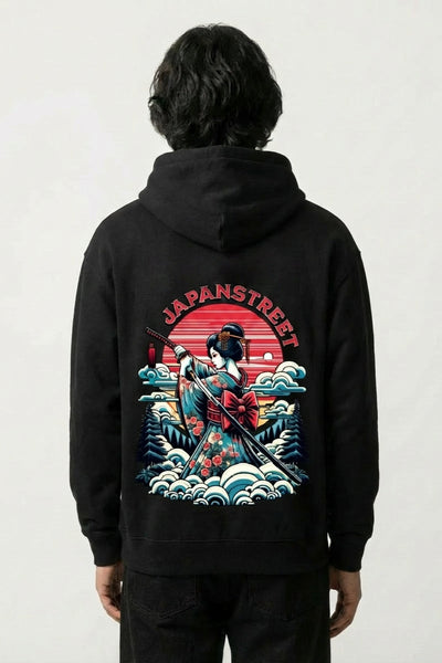 Sudadera de estampado japonés - げいしゃ