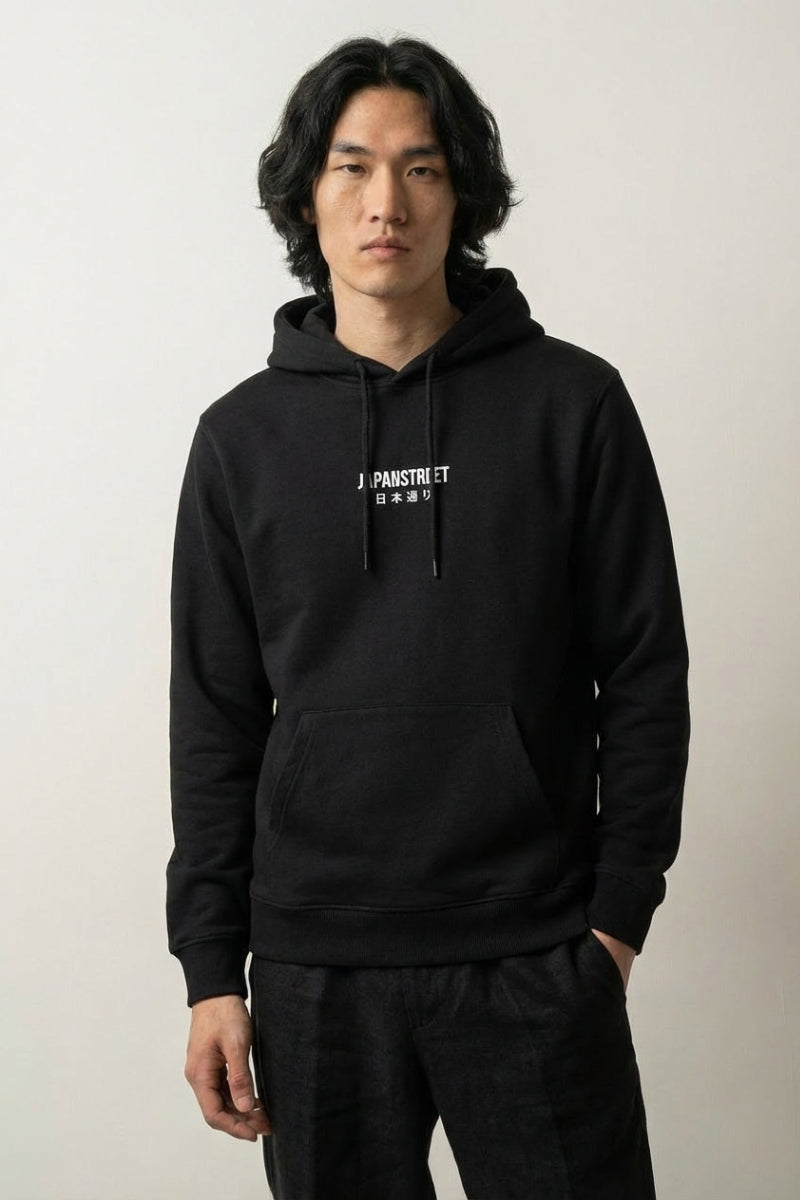 Sudadera con capucha flores ramo etéreo estampado japonés oversize