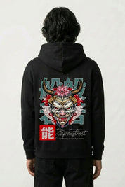 Sudadera diseño japonés hannya estampado japonés oversize Ropa Japonesa