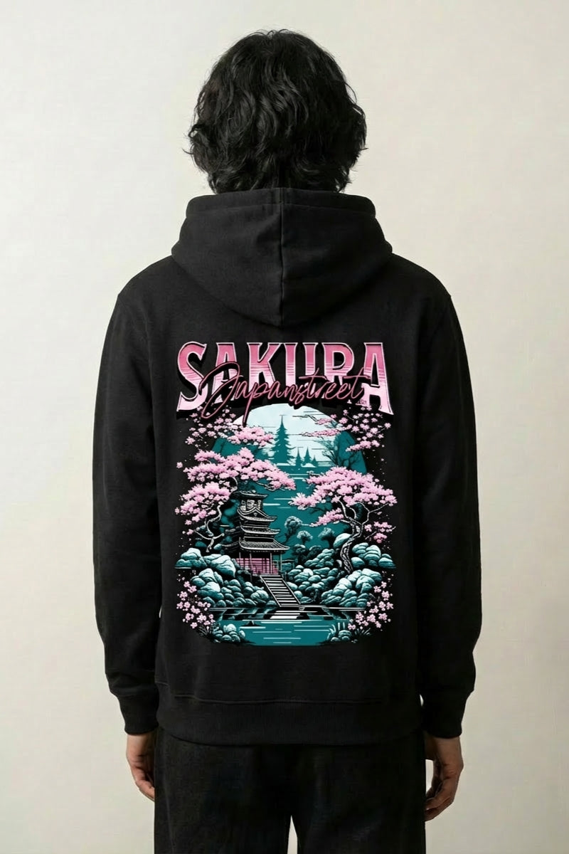 Sudadera Flor de Cerezo - サクラ sudadera japonesa llevada estilo streetwear japonés Ropa Japonesa