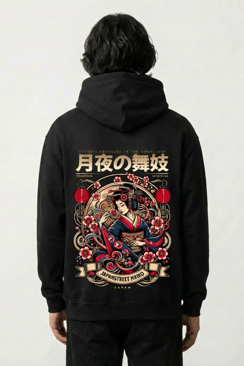 Sudadera Geisha - げいしゃ sudadera japonesa llevada estilo streetwear japonés Ropa Japonesa
