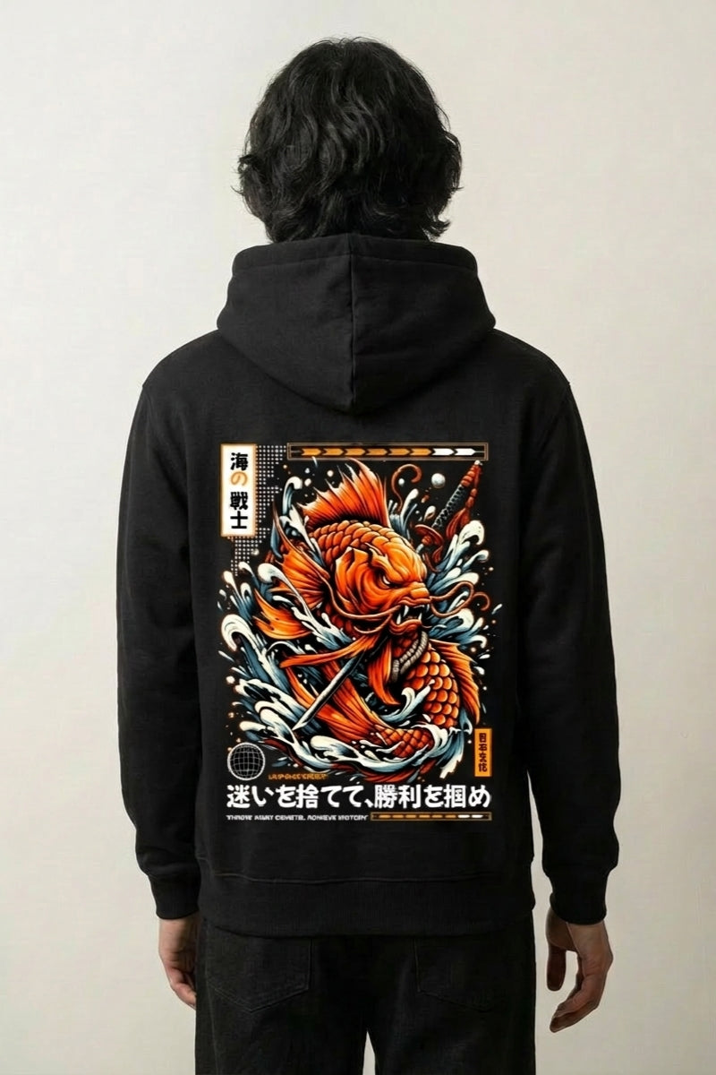 Sudadera gráfica japonesa - ランチュウ sudadera japonesa llevada estilo streetwear japonés Ropa Japonesa