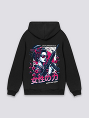 Sudadera rana samurái yokai estampado japonés oversize
