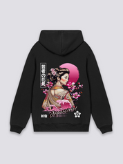 Sudadera geisha hanami estampado japonés oversize