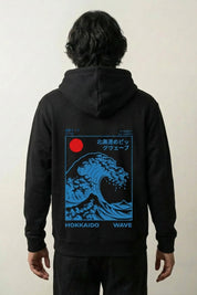 Sudadera Gran Ola de Kanagawa estampado japonés oversize Ropa Japonesa