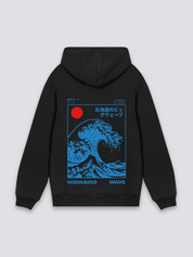 Sudadera Gran Ola de Kanagawa estampado japonés oversize
