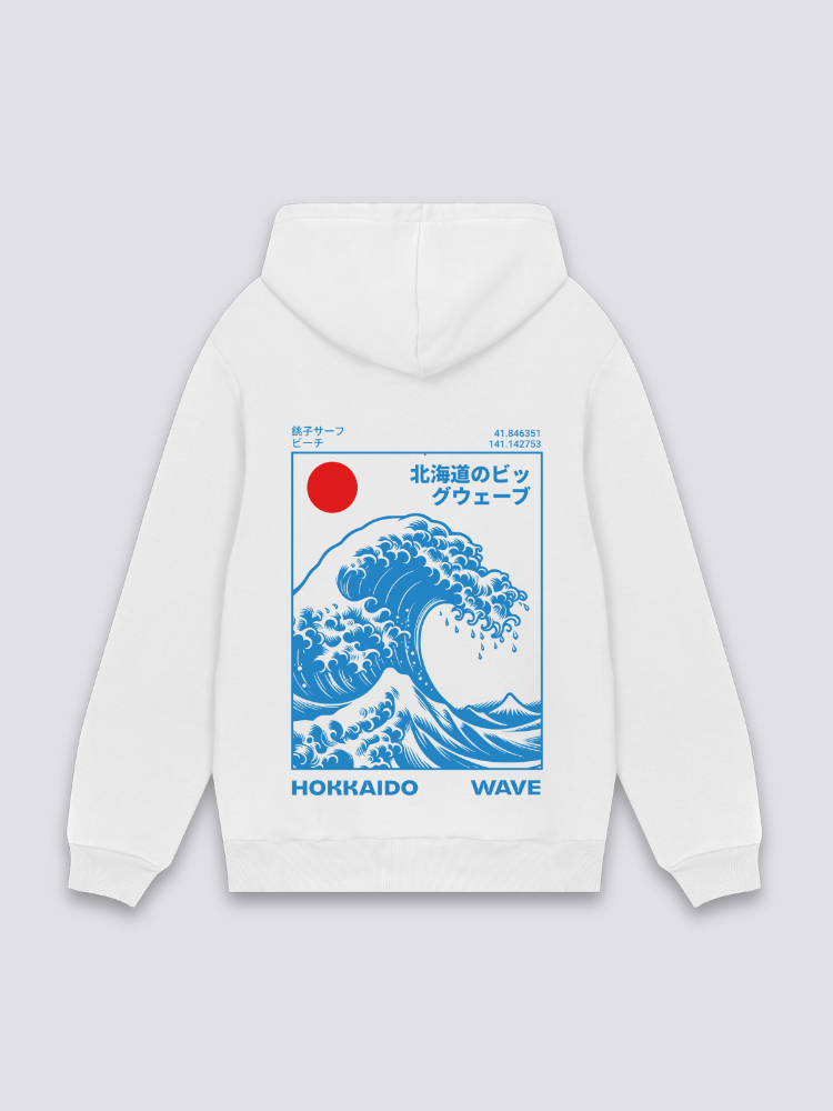 Sudadera Gran Ola de Kanagawa estampado japonés oversize