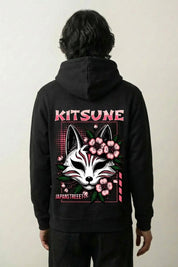 Sudadera Kitsune - キツネ sudadera japonesa llevada estilo streetwear japonés Ropa Japonesa