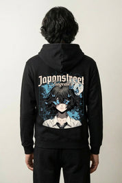 Sudadera mariposas azules estampado japonés oversize Ropa Japonesa