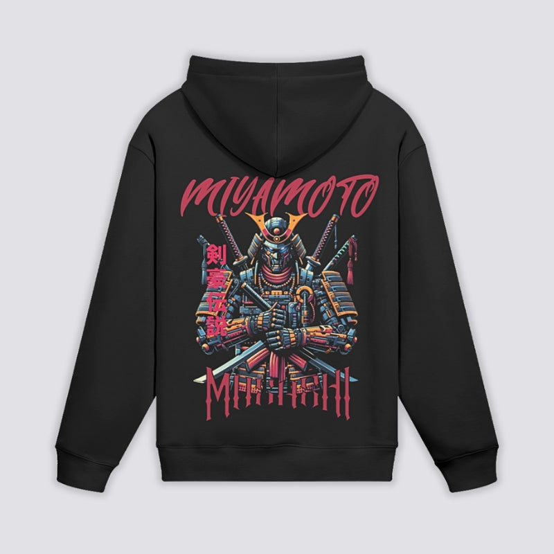 Sudadera Miyamoto Musashi - 二刀流 — Negro
