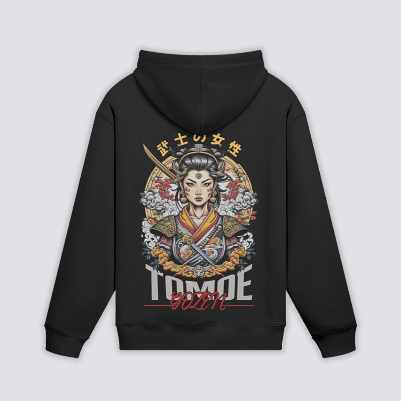 Sudadera Tomoe Gozen - 女武者 — Negro