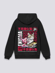 Sudadera con capucha tradicional japonesa estampado japonés oversize