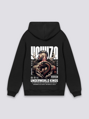 Sudadera con capucha yakuza irezumi dragón estampado japonés oversize