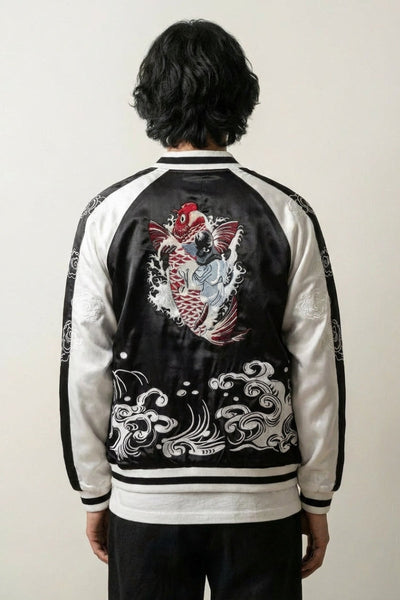 Chaqueta Sukajan Koi 'Takinobori'
