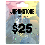 Tarjeta regalo Ropa Japonesa de 25 € para moda y accesorios japoneses