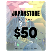 Tarjeta regalo Ropa Japonesa de 50 € para moda y accesorios japoneses