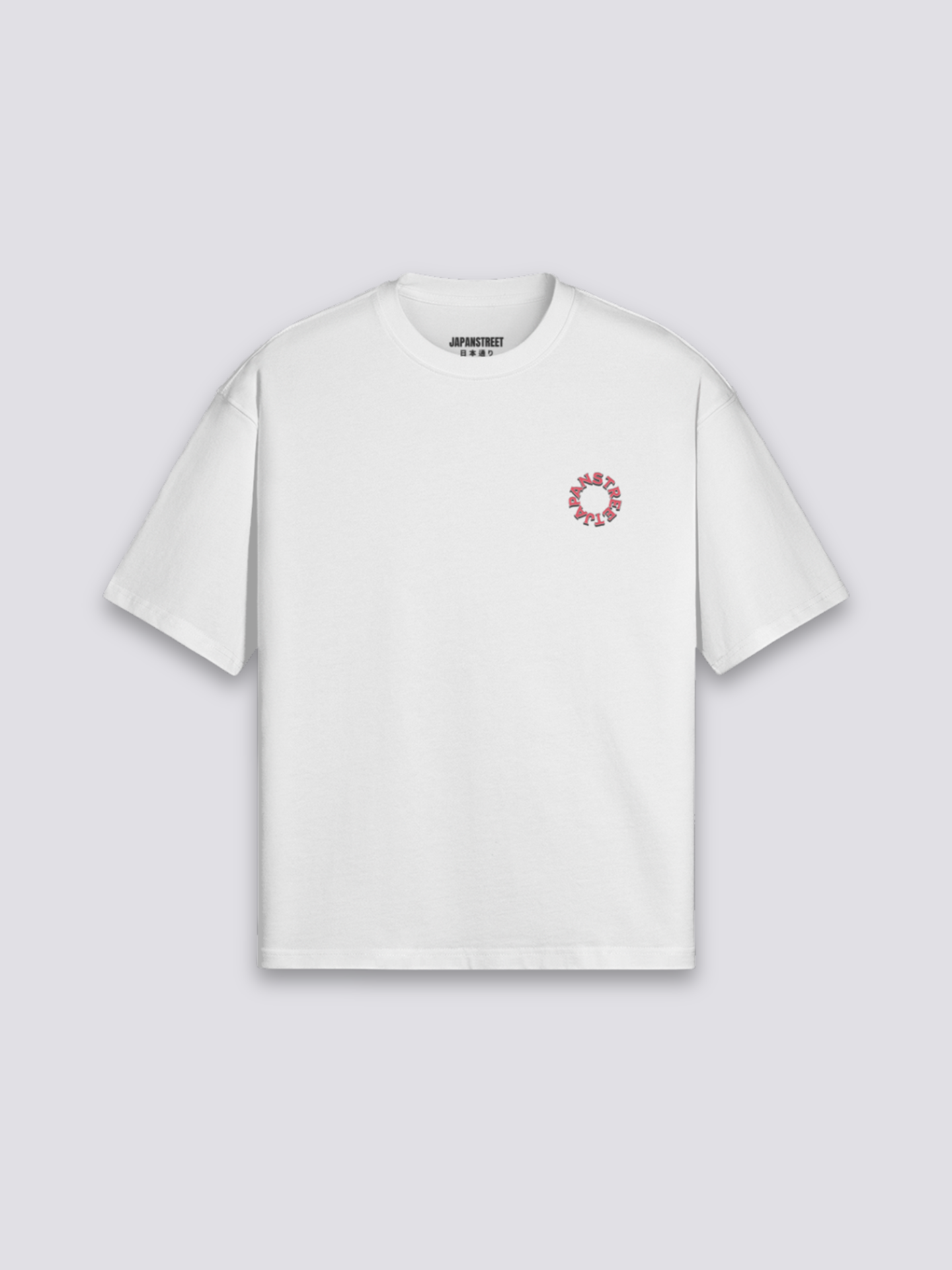 Camiseta geisha y samurái estampado japonés oversize