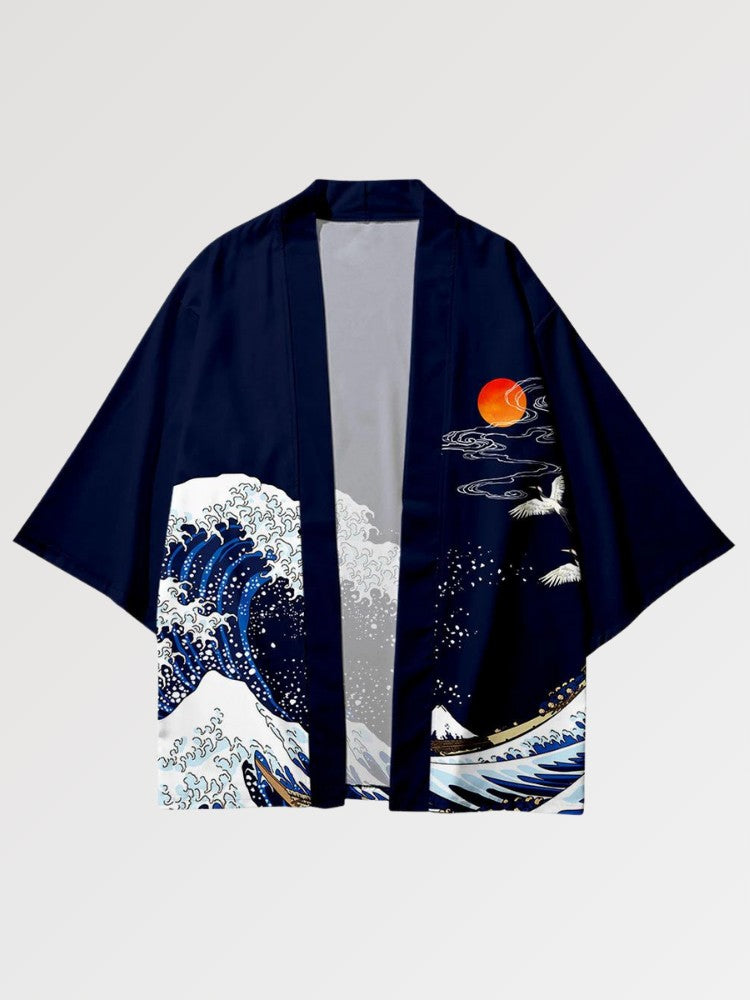 La Gran Ola de Kanagawa Kimono