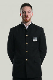 Uniforme escolar japonés hombre Gakuran chaqueta cuello mao botones dorados - Ropa Japonesa