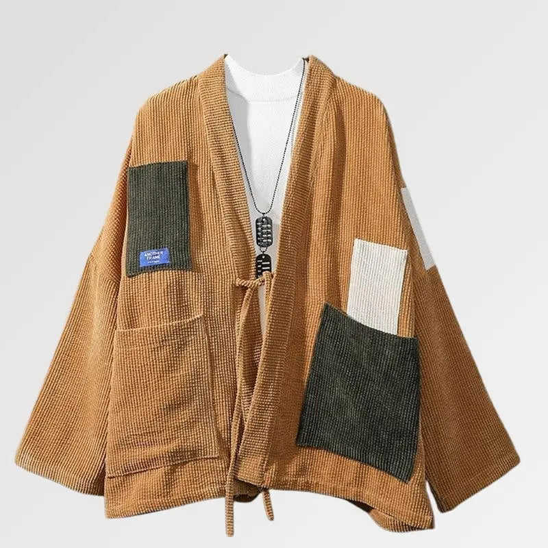 Kimono de terciopelo bordado