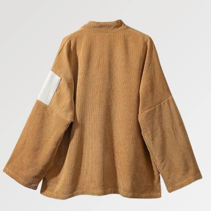 Un kimono de terciopelo bordado con motivos de patchwork