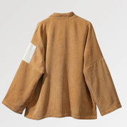 Un kimono de terciopelo bordado con motivos de patchwork