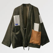 Chaqueta kimono de terciopelo
