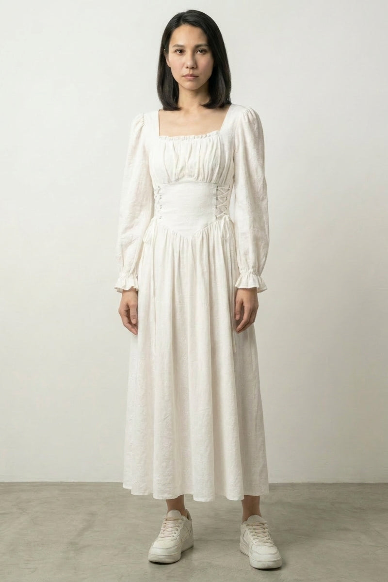 Vestido de novia japonés Onakima blanco crema cintura ceñida llevado estilo japonés mujer Ropa Japonesa