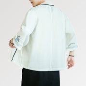 Chaqueta kimono blanca 'Kanagawa'