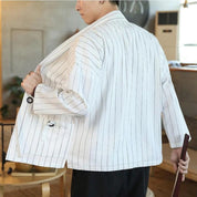 Kimono blanco de hombre 'Takao'
