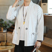 kimono blanco para hombre
