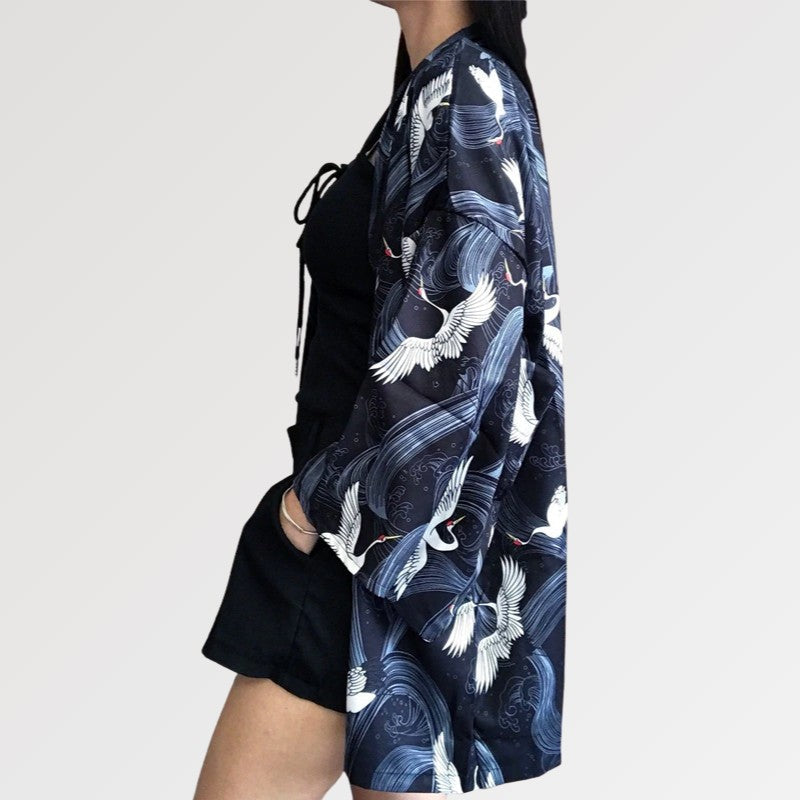 Kimono de primavera para mujer 'Shikuru'