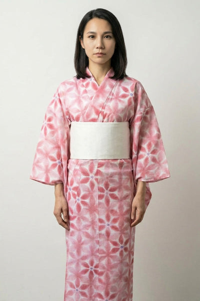 Yukata Rosa Mujer 'Asanoha'