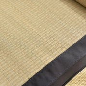 Tatami cuadrado zabuton Ebina en paja de trigo trenzada rectilínea Ropa Japonesa