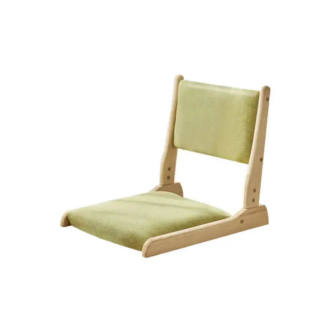 Zaisu japonés monocromo Kitami silla de suelo sin pies con respaldo reclinable Ropa Japonesa