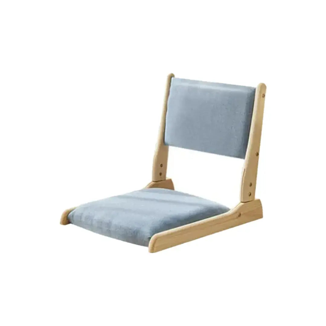 Zaisu japonés monocromo Kitami silla de suelo sin pies con respaldo reclinable Ropa Japonesa