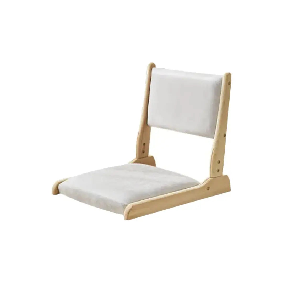 Zaisu japonés monocromo Kitami silla de suelo sin pies con respaldo reclinable Ropa Japonesa