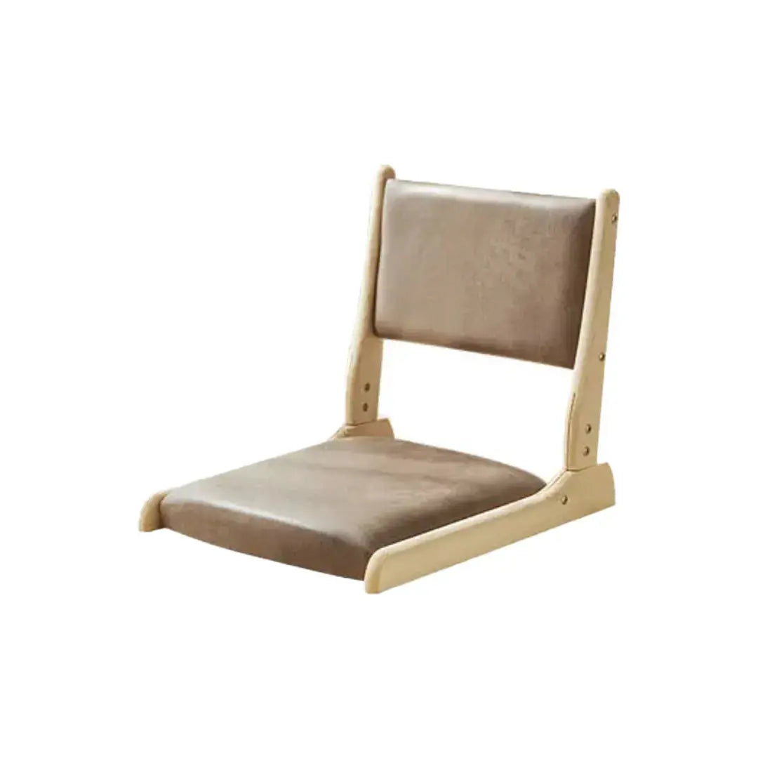 Zaisu japonés monocromo Kitami silla de suelo sin pies con respaldo reclinable Ropa Japonesa